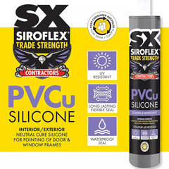 Siroflex Contractors PVCu Silicone - Clear 300ml