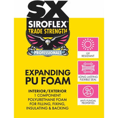 Siroflex Hand Held PU Expanding Foam - 500ml