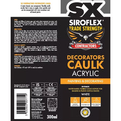 Siroflex Trade Acrylic Decorators Caulk - 300ml