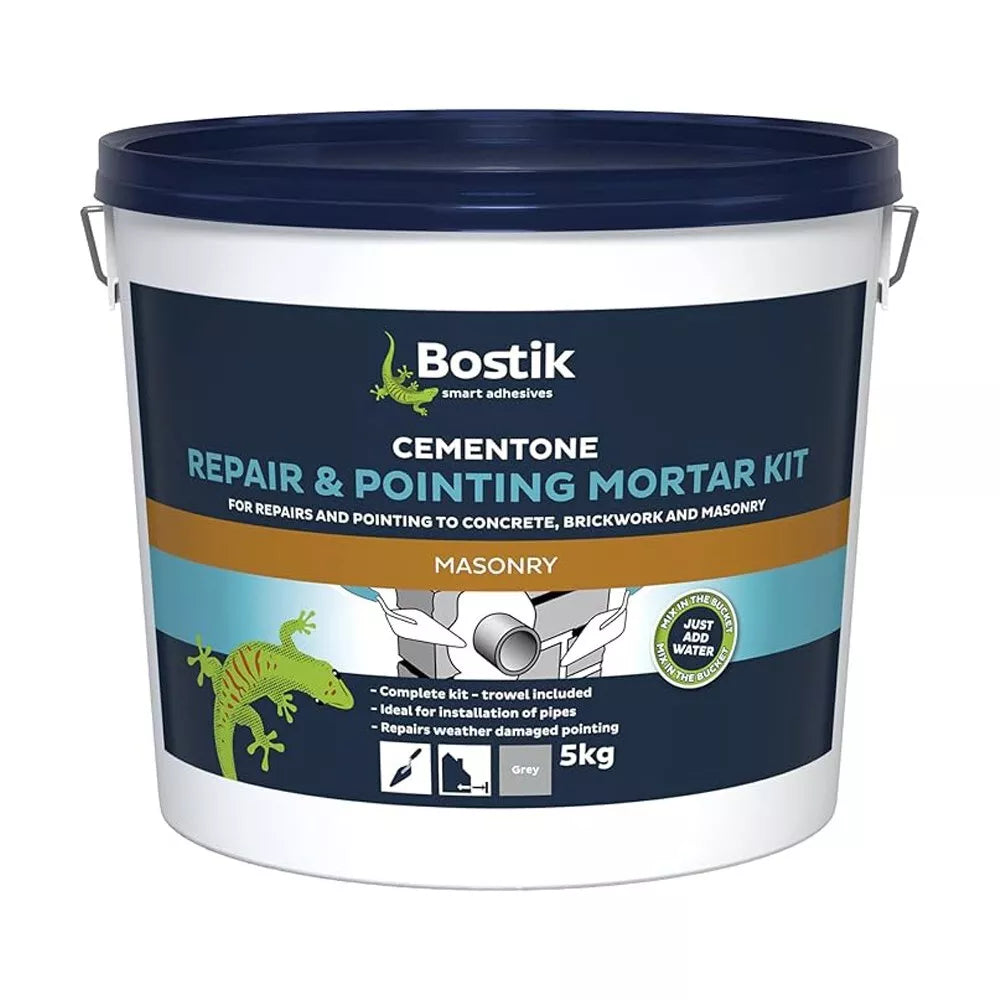 Bostik Cementone Repair & Pointing Mortar Kit - Grey 5KG