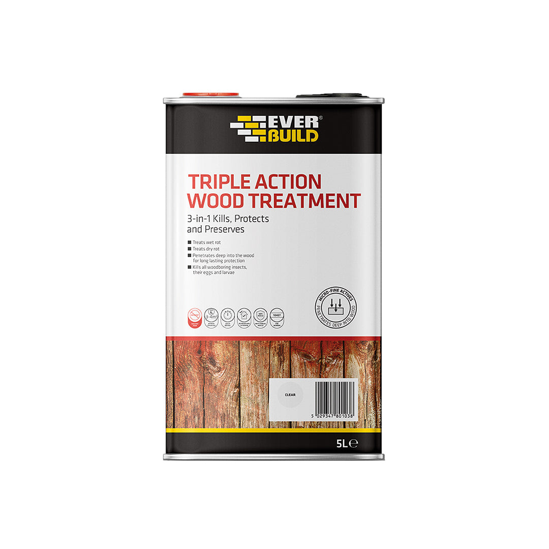 Everbuild Triple Action Wood Treatment - 5L