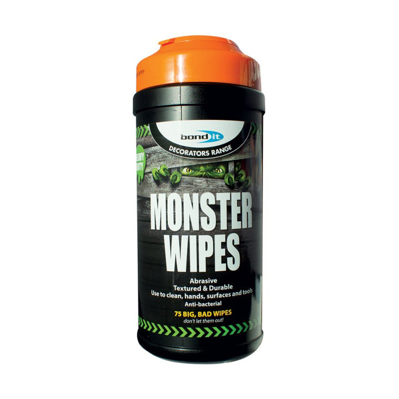 Bond It Monster Wipes - White (75 Wipes)